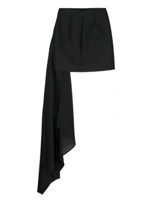 Drapované mini sukně Gia Studios černé