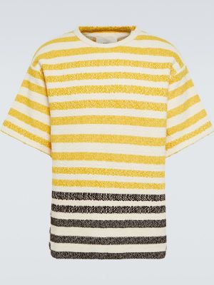 Camiseta de algodón a rayas Jil Sander