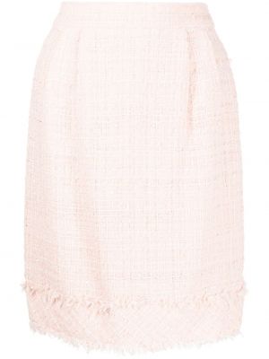 Tweed bleistiftrock Chanel Pre-owned pink