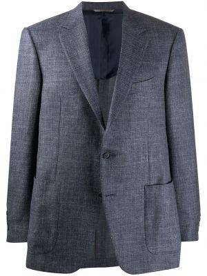 Blazer slim fit Canali azul