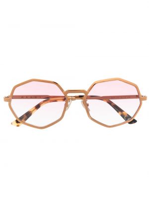 Lunettes de soleil à motif géométrique Marni Eyewear rose