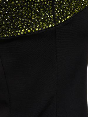 Mini obleka iz krep tkanine 16arlington črna