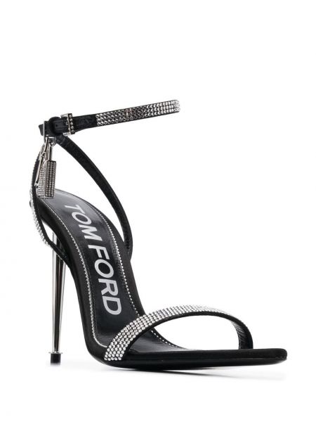 Sandale mit kristallen Tom Ford schwarz