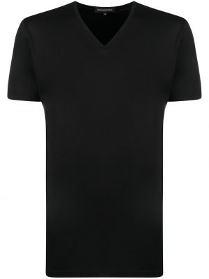 T-shirt con scollo tondo Zegna nero