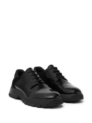 Lakuotos iš natūralios odos derby batai Versace juoda