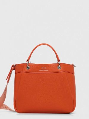 Оранжевая сумка шоппер Armani Exchange