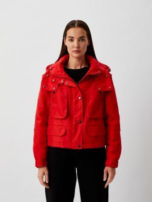 Утепленная демисезонная куртка Patrizia Pepe красная