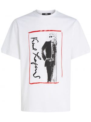 T-shirt con stampa Karl Lagerfeld