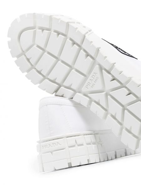 Zapatillas con plataforma Prada blanco