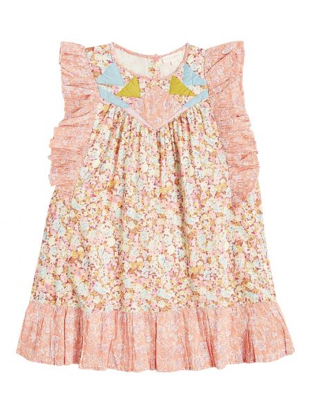 Ruffle floral bomull dress for jenter Louise Misha