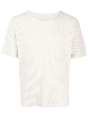 Plisované tričko Homme Plissé Issey Miyake biela