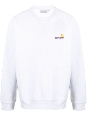 Sweat brodé Carhartt Wip gris