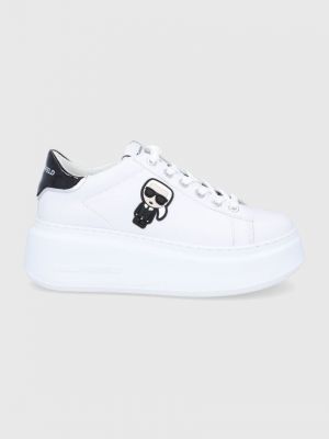 Ниски обувки на платформе Karl Lagerfeld бяло
