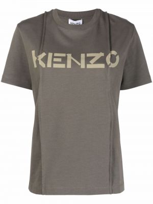 Camiseta con estampado Kenzo verde