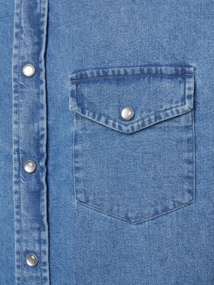 Koszula jeansowa slim fit Tom Ford niebieska