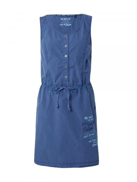 Košeľové šaty Soccx modrá