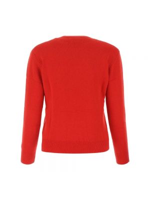 Dzianinowy sweter Mc2 Saint Barth czerwony