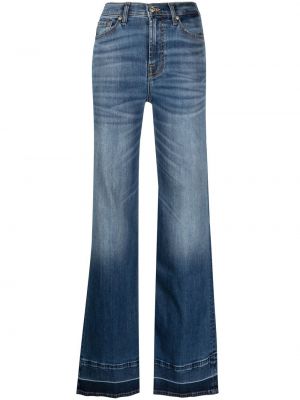 Straight leg-jeans 7 For All Mankind blå