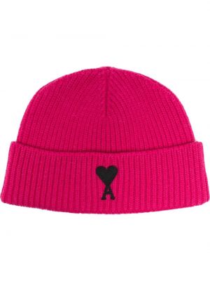 Woll mütze Ami Paris pink