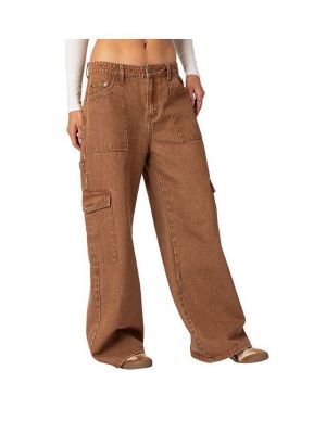 Тканевые брюки Edikted коричневые