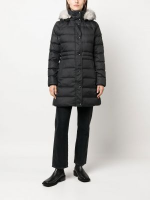 Kabát s kapucí Tommy Hilfiger černý