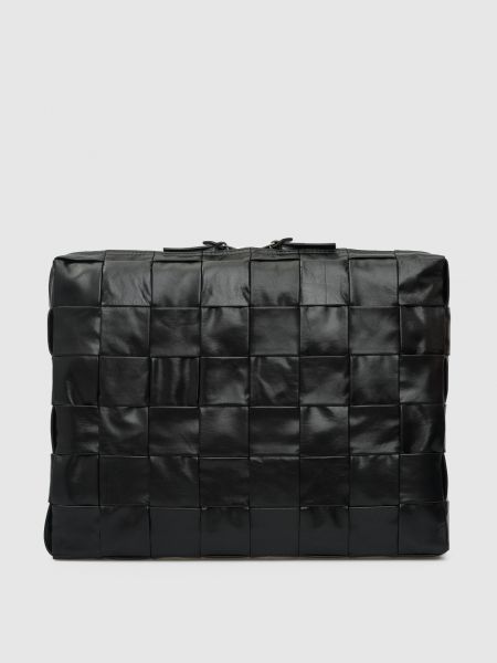 Шкіряна сумка Bottega Veneta чорна