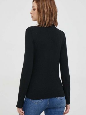 Gyapjú pulóver Gant fekete