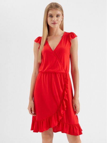 Красное платье Vila