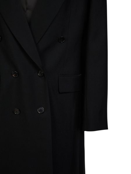 Manteau en laine The Row noir