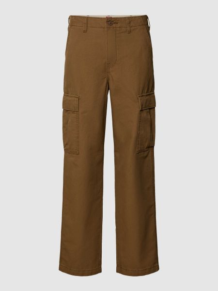 Beżowe spodnie cargo w jednolitym kolorze Levi's