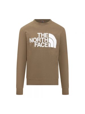 Sweter The North Face brązowy