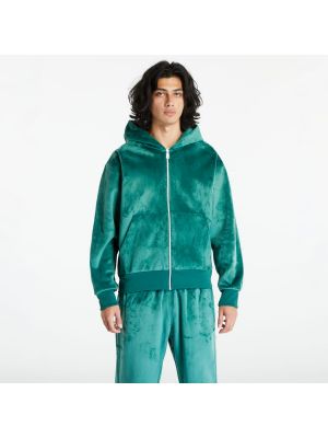 Mikina s kapucí na zip Adidas Originals zelená