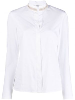 Прилепнала риза Peserico бяло