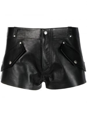 Leder shorts Durazzi Milano schwarz