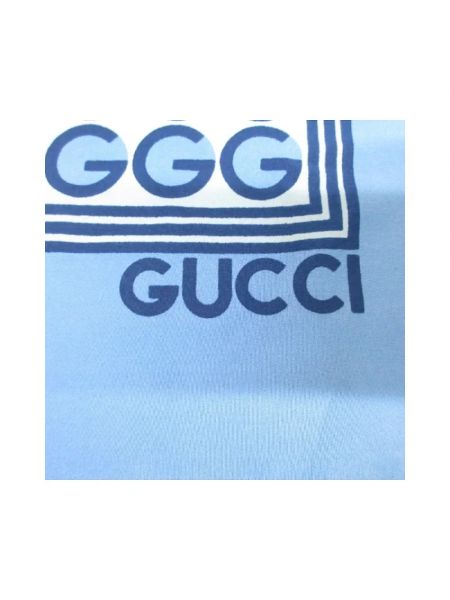 Bufanda de seda Gucci Vintage azul