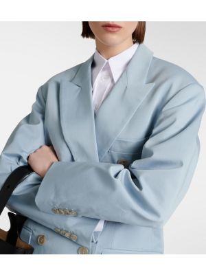 Oversize blazer aus baumwoll Plan C blau