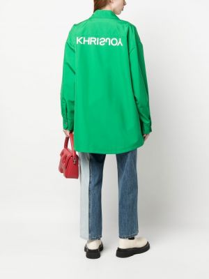 Marškiniai oversize Khrisjoy žalia