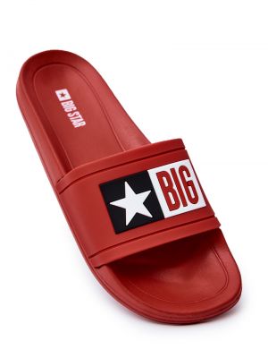 Șlapi cu stele Big Star Shoes roșu