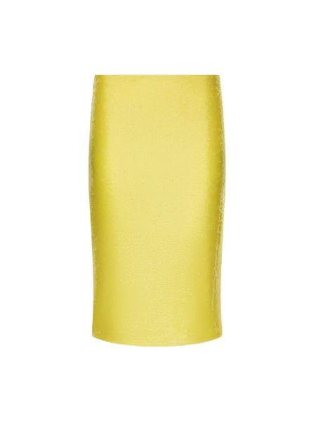 Mini spódniczka z cekinami Dolce And Gabbana żółta