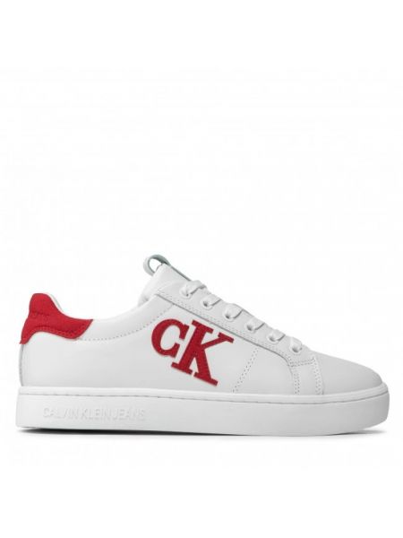 Sneakersy sportowe Calvin Klein białe