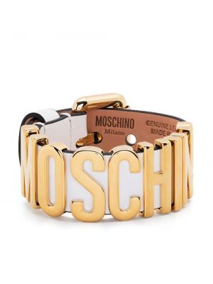 Leder armband Moschino