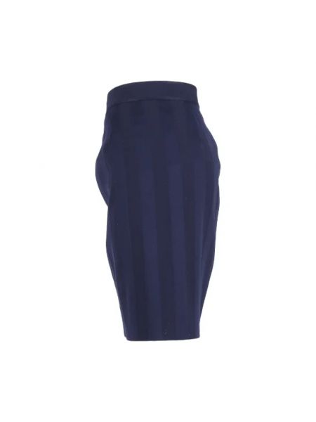 Faldas-shorts de lana Mugler Pre-owned azul