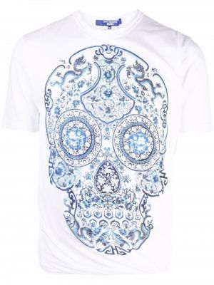 Trykt floral t-skjorte Junya Watanabe Man hvit