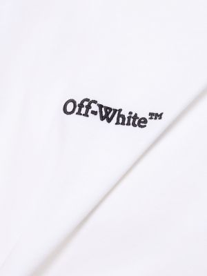 Bavlněné tričko Off-white bílé