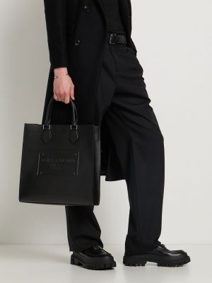 Nákupná taška Dolce & Gabbana čierna