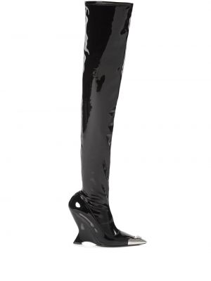 Stivali al ginocchio Philipp Plein nero