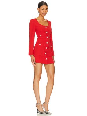 Mini robe à pois Line & Dot rouge