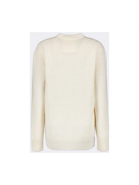 Jersey con bordado de lana de tela jersey Givenchy blanco