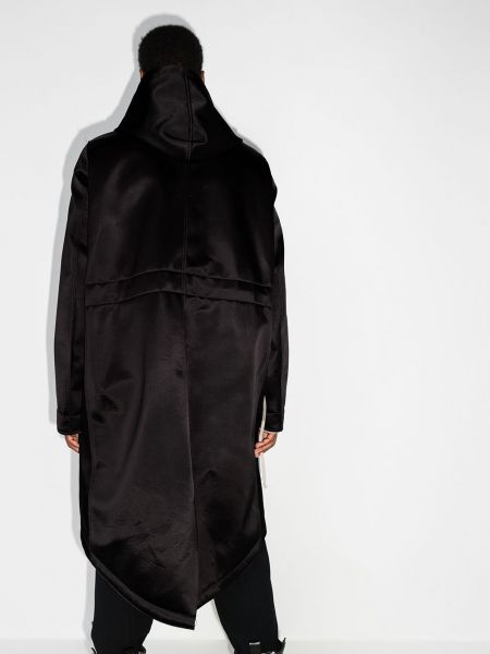 Oversized kabát Rick Owens černý