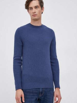 Шерстяной свитер Sisley синий